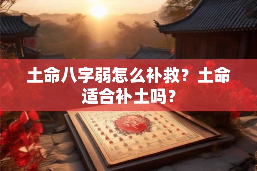 土命八字弱怎么补救？土命适合补土吗？