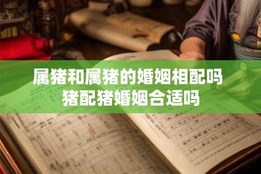 属猪和属猪的婚姻相配吗 猪配猪婚姻合适吗