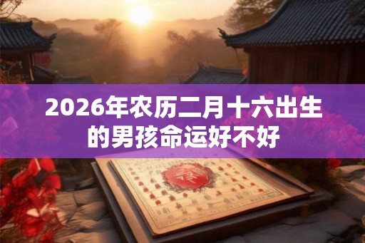 2026年农历二月十六出生的男孩命运好不好