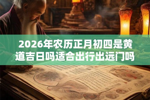 2026年农历正月初四是黄道吉日吗适合出行出远门吗？