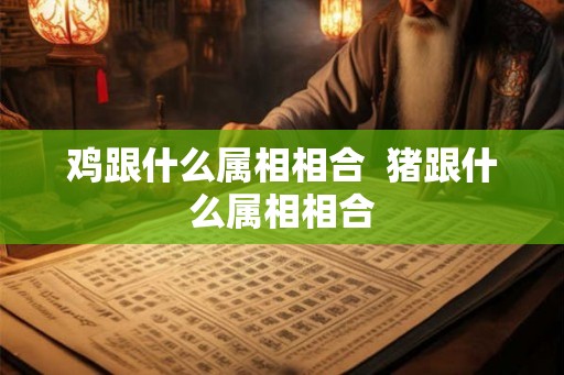 鸡跟什么属相相合  猪跟什么属相相合