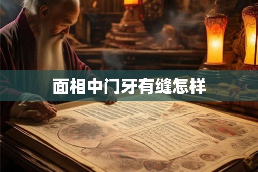 面相中门牙有缝怎样