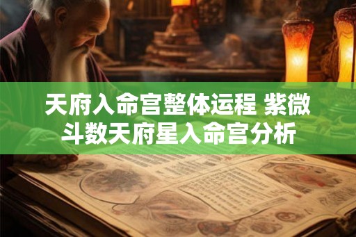 天府入命宫整体运程 紫微斗数天府星入命宫分析 天府入命宫整体运程 紫微斗数天府星入命宫分析