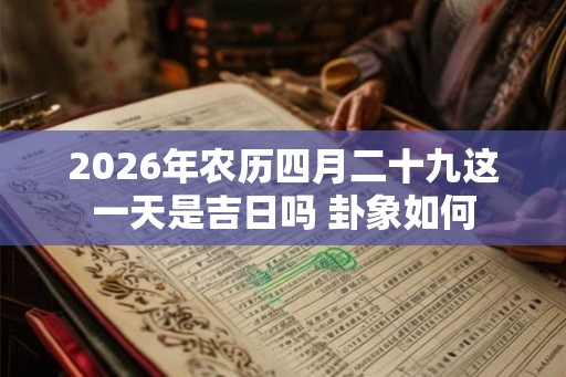 2026年农历四月二十九这一天是吉日吗 卦象如何