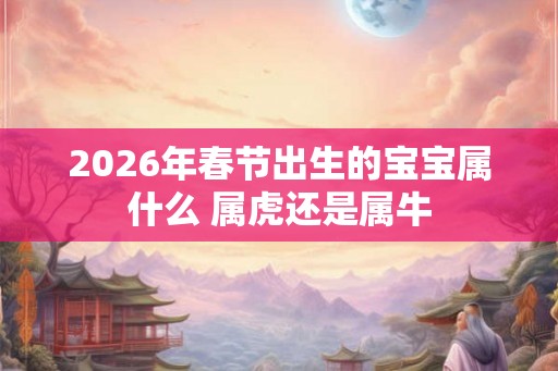 2026年春节出生的宝宝属什么 属虎还是属牛