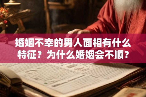 婚姻不幸的男人面相有什么特征？为什么婚姻会不顺？