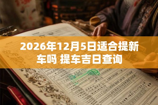 2026年12月5日适合提新车吗 提车吉日查询