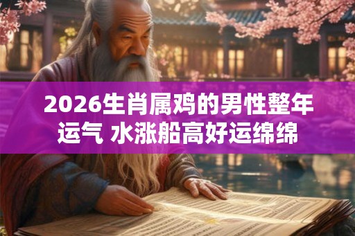 2026生肖属鸡的男性整年运气 水涨船高好运绵绵 2026生肖属鸡的男性整年运气 水涨船高好运绵绵