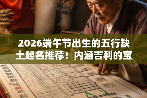 2026端午节出生的五行缺土起名推荐！内涵吉利的宝宝名字