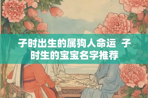 子时出生的属狗人命运  子时生的宝宝名字推荐