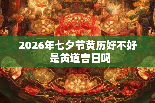 2026年七夕节黄历好不好  是黄道吉日吗