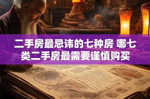 二手房最忌讳的七种房 哪七类二手房最需要谨慎购买 二手房最忌讳的七种房 哪七类二手房最需要谨慎购买