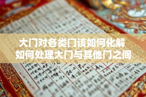大门对各类门该如何化解 如何处理大门与其他门之间的冲突