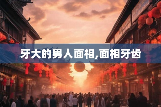 牙大的男人面相,面相牙齿