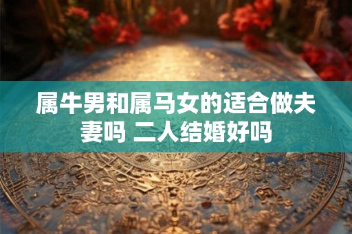 属牛男和属马女的适合做夫妻吗 二人结婚好吗 属牛男和属马女的适合做夫妻吗 二人结婚好吗