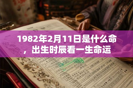 1982年2月11日是什么命，出生时辰看一生命运