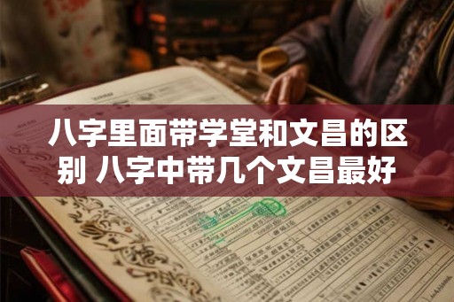 八字里面带学堂和文昌的区别 八字中带几个文昌最好