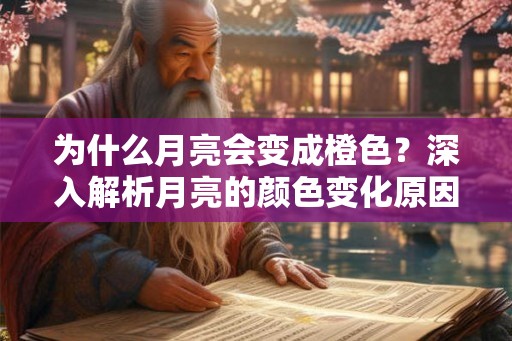 为什么月亮会变成橙色?深入解析月亮的颜色变化原因 为什么月亮会变成橙色?深入解析月亮的颜色变化原因