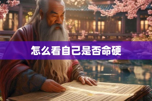 怎么看自己是否命硬 怎么看自己是否命硬