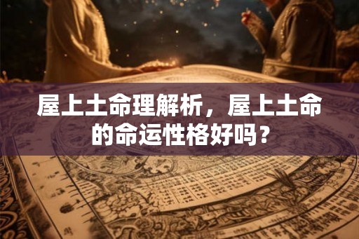 屋上土命理解析，屋上土命的命运性格好吗？