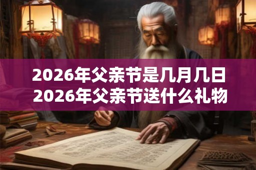 2026年父亲节是几月几日 2026年父亲节送什么礼物好