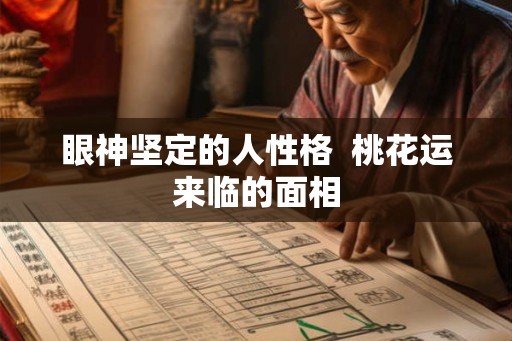 眼神坚定的人性格  桃花运来临的面相