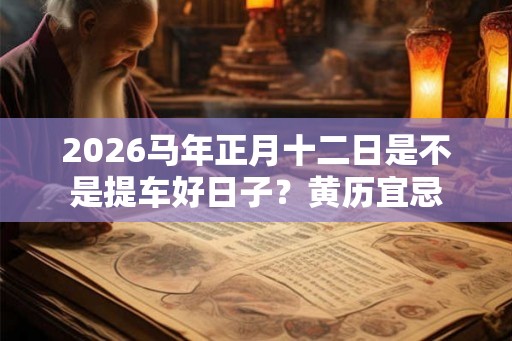 2026马年正月十二日是不是提车好日子？黄历宜忌