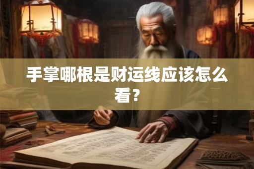 手掌哪根是财运线应该怎么看？