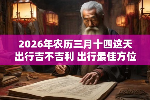 2026年农历三月十四这天出行吉不吉利 出行最佳方位查询