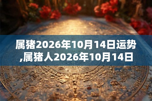 属猪2026年10月14日运势,属猪人2026年10月14日财运,生肖猪2026年10月14日运势 属猪2026年10月14日运势,属猪人2026年10月14日财运,生肖猪2026年10月14日运势