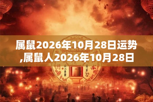 属鼠2026年10月28日运势,属鼠人2026年10月28日财运,生肖鼠2026年10月28日运势