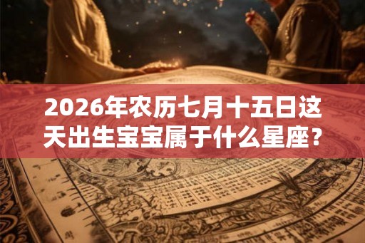 2026年农历七月十五日这天出生宝宝属于什么星座？