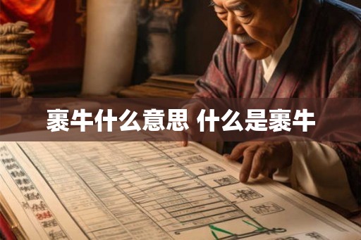 裹牛什么意思 什么是裹牛