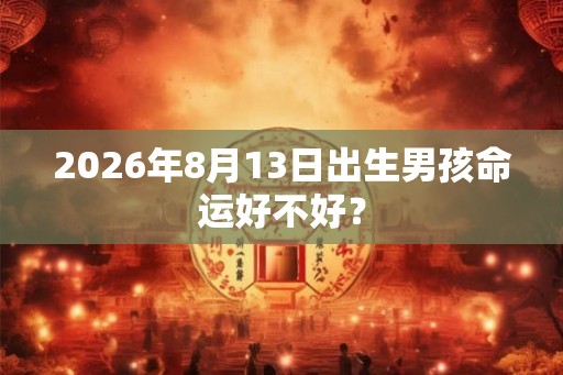 2026年8月13日出生男孩命运好不好？