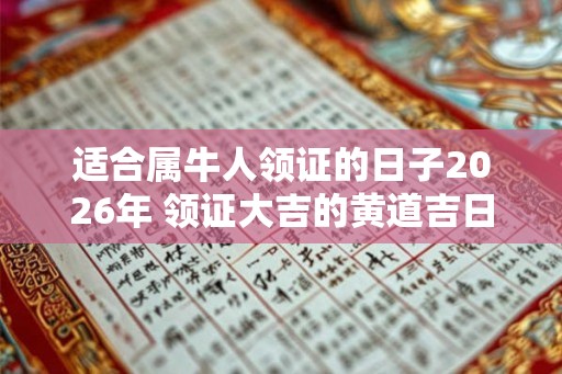 适合属牛人领证的日子2026年 领证大吉的黄道吉日