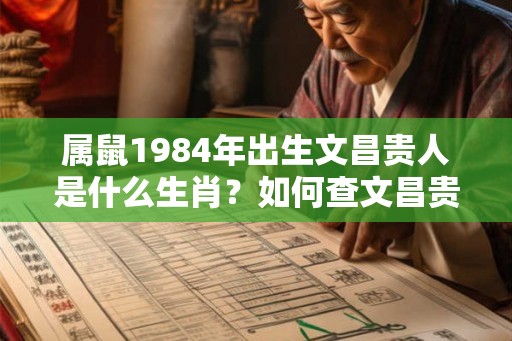 属鼠1984年出生文昌贵人是什么生肖？如何查文昌贵人？