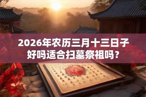 2026年农历三月十三日子好吗适合扫墓祭祖吗？