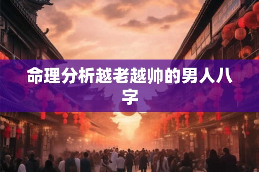 命理分析越老越帅的男人八字