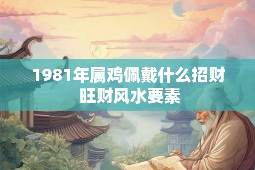 1981年属鸡佩戴什么招财 旺财风水要素 1981年属鸡佩戴什么招财 旺财风水要素