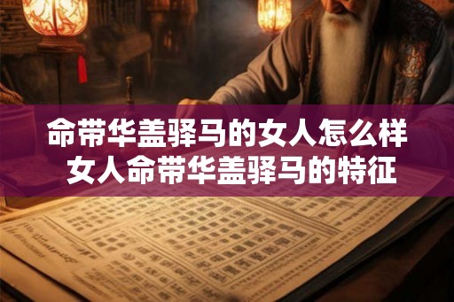 命带华盖驿马的女人怎么样 女人命带华盖驿马的特征是什么 命带华盖驿马的女人怎么样 女人命带华盖驿马的特征是什么
