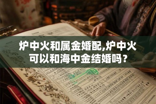 炉中火和属金婚配,炉中火可以和海中金结婚吗？