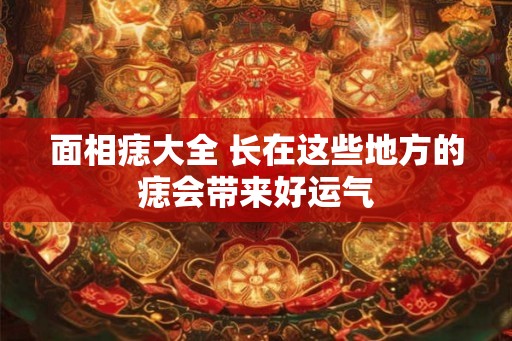面相痣大全 长在这些地方的痣会带来好运气