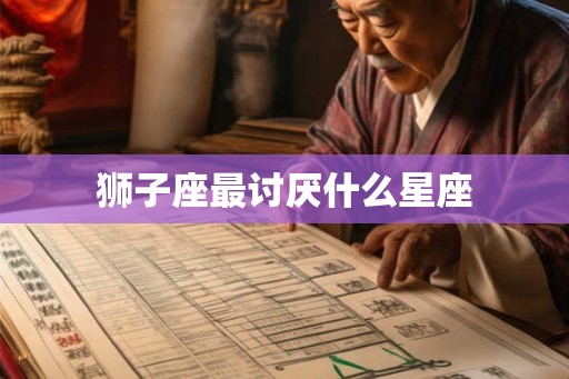 狮子座最讨厌什么星座
