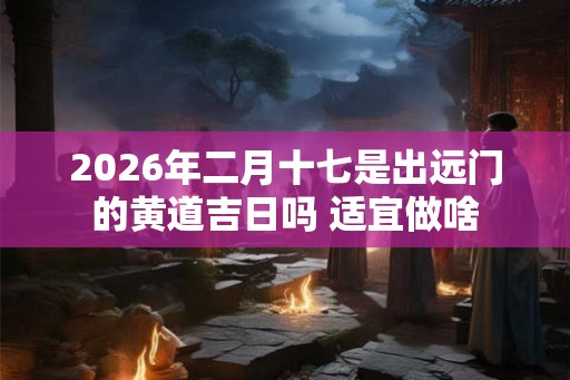 2026年二月十七是出远门的黄道吉日吗 适宜做啥 2026年二月十七是出远门的黄道吉日吗 适宜做啥