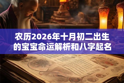农历2026年十月初二出生的宝宝命运解析和八字起名参考 农历2026年十月初二出生的宝宝命运解析和八字起名参考