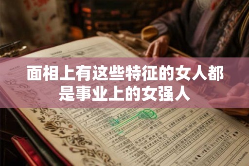 面相上有这些特征的女人都是事业上的女强人