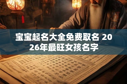 宝宝起名大全免费取名 2026年最旺女孩名字