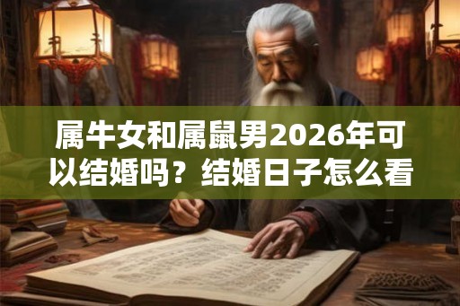 属牛女和属鼠男2026年可以结婚吗？结婚日子怎么看？
