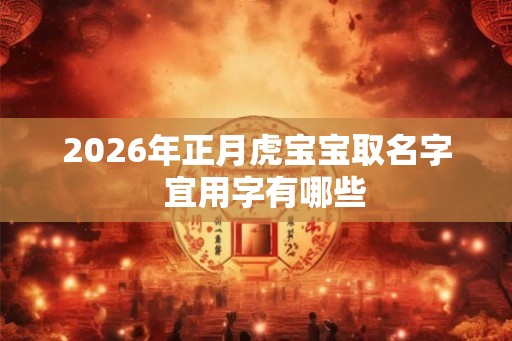 2026年正月虎宝宝取名字  宜用字有哪些