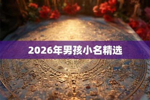 2026年男孩小名精选